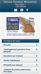 Mobile Screenshot of menuiseriederoux.be